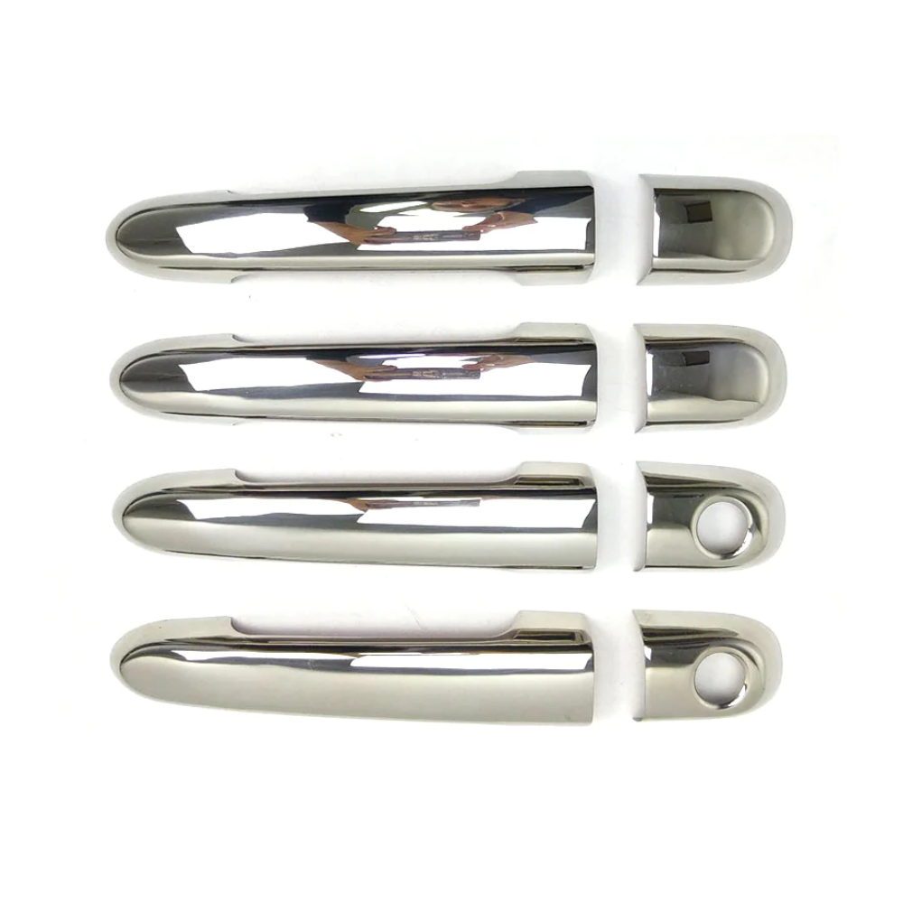 Hyundai Accent Door Handle Cover - Omac - H2 S.Steel - Gloss Silver - '06-'11